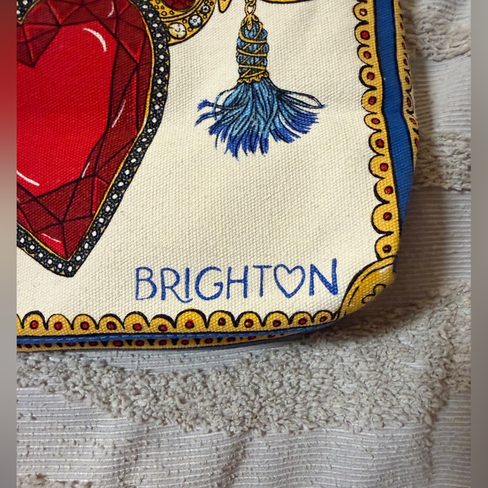 Brighton Tote Bag, Glittering Love, Vibrant Color Scheme, Like New Condition - Picture 11 of 16